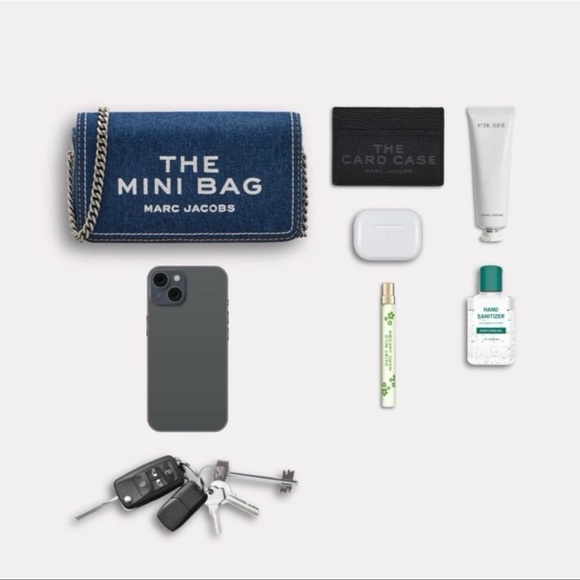 MARC JACOBS THE MINI BAG DENIM - Picture 4 of 12